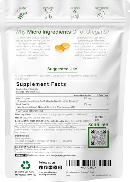 Aceite de orégano - Oil of oregano